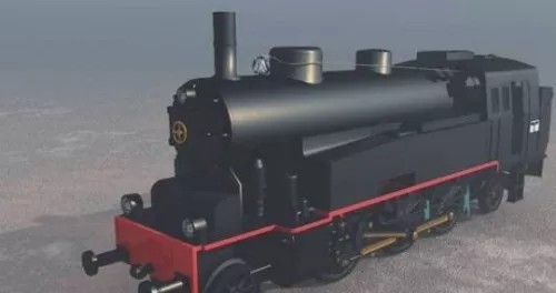Abandoned Train Scene 3d model