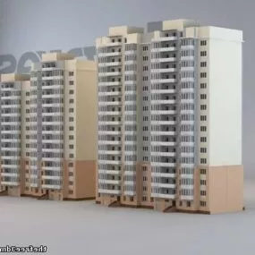 Apartment Building 3d model