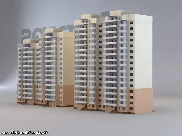 Apartment Building 3d model Apartment Building 3d model