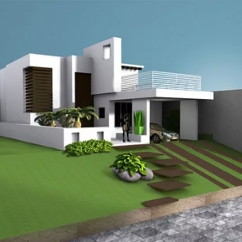 House Villa Residence Building Scene 3d model House Villa Residence Building Scene 3d model