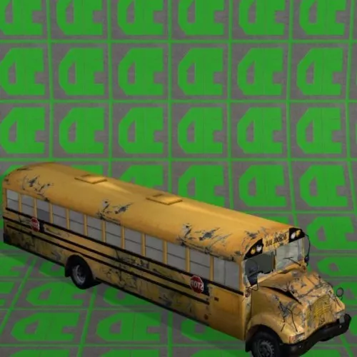 School Bus Wrecked 3d model School Bus Wrecked 3d model