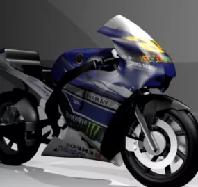 Yamaha M1 2013 Motorbike 3d model