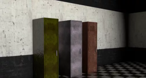 Old Furniture Locker 3d model Old Furniture Locker 3d model