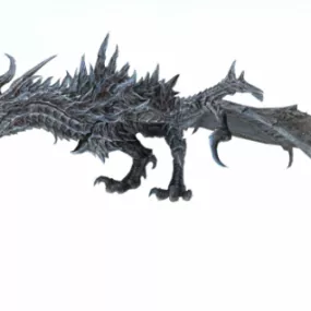 Mô hình 3d nhân vật rồng Alduin