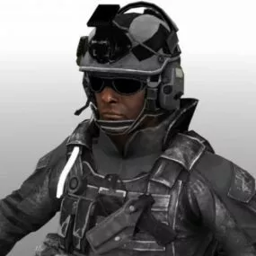 Battle Field Character 3d model