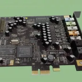 Creative X-fi Titanium Sound Card 3d model