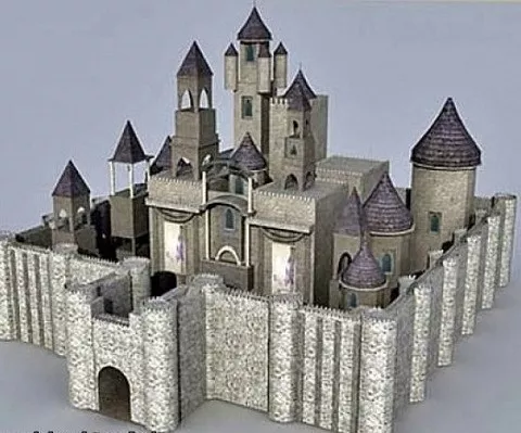 Fantasy Castle 3d model