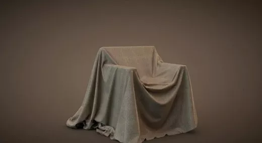Bedspread With Pillow 3d model