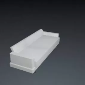 Lowpoly 2 Seats Sofa 3d model