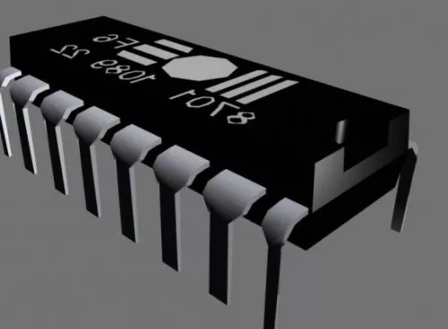 C64 Chipset 3d model C64 Chipset 3d model