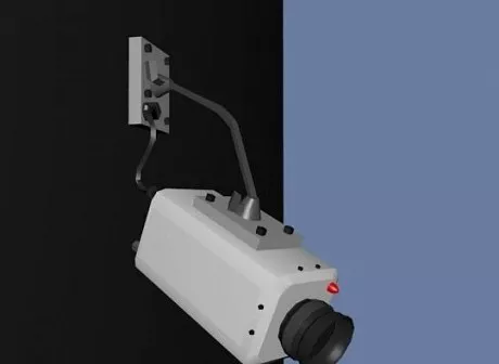 Wall Camera Security 3d model Wall Camera Security 3d model