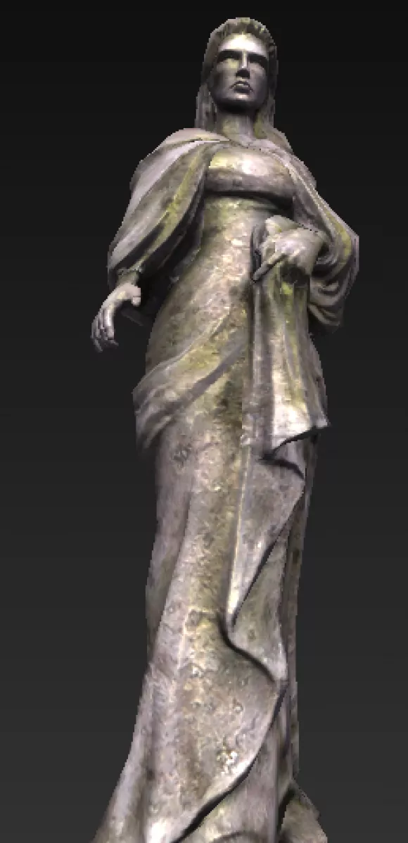 Old Statue 3d model Old Statue 3d model