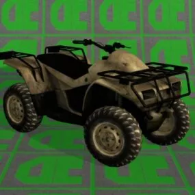 Battlefield Quad Car 3d model