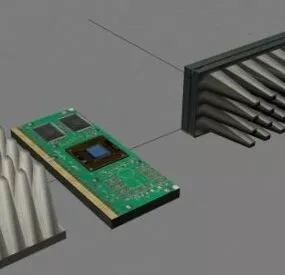 Intel Pentium 3 Chipset 3d model