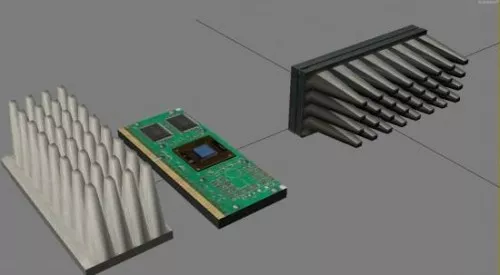 Low Cpu Cooler Fan 3d model