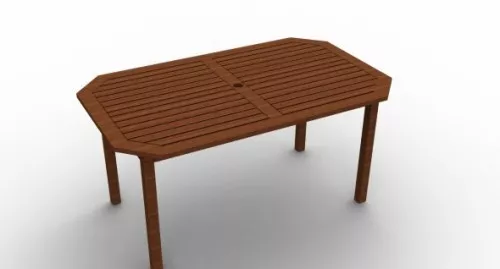 Wooden Table 3 Skins 3d model Wooden Table 3 Skins 3d model