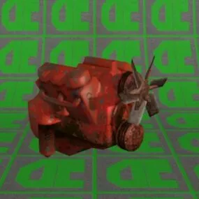 Engine Block House 3d model
