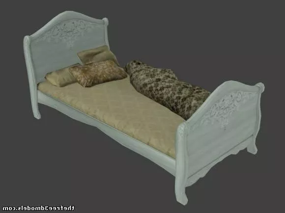Classic Single Bed 3d model Classic Single Bed 3d model