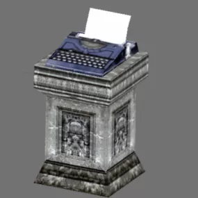 Old Typewriter 3d model