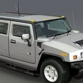 Usa Hummer Car 3d model