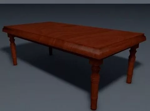 Old Wooden Table 3d model Old Wooden Table 3d model