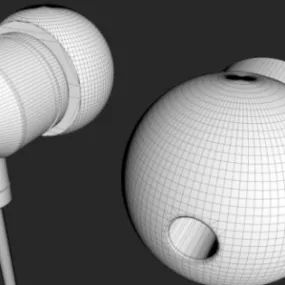 Earphones 3d model