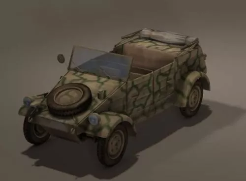 German Kubelwagen Ww2 Car 3d model German Kubelwagen Ww2 Car 3d model