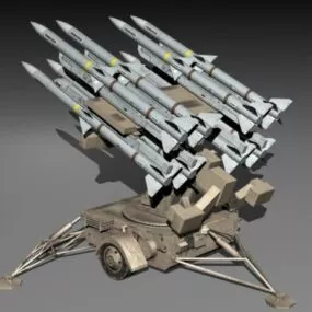 Missile Rockets Weapon 3d model