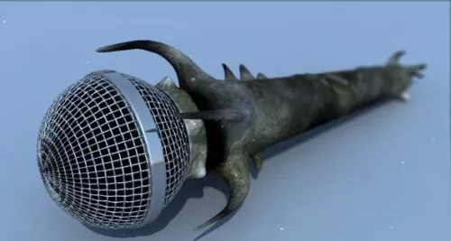Handheld Microphone 3d model