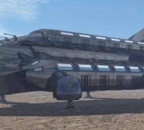 Cargo Transport Space Ship 3d model