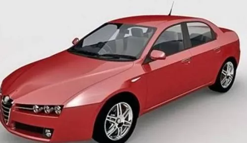 Old Opel Astra Hatchback 3d model