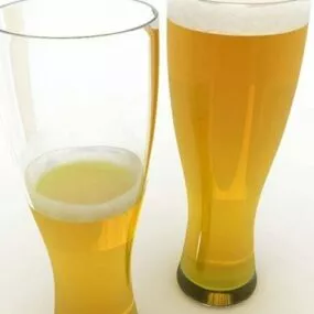 Beer Glasses 3d model