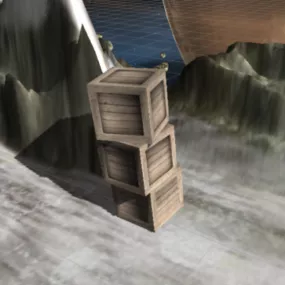 Medieval Crate Box 3d model