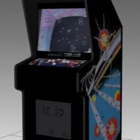 Asteroids Upright Arcade Machine 3d model