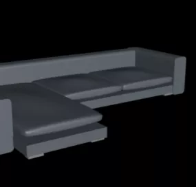 Lowpoly Sofa 3d model