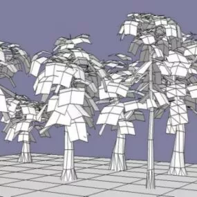 Various Plants Lowpoly 3d model