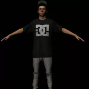 Nyjah Man Character 3d model
