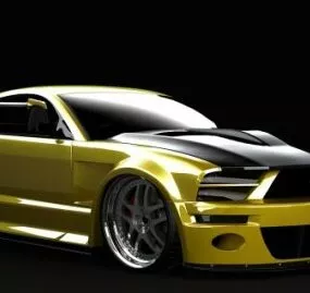 Gtr Mustang Car 3d model