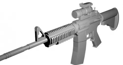 Soviet Ak47 Type 2 3d model