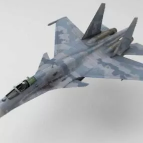 Su35 Flanker 3d model