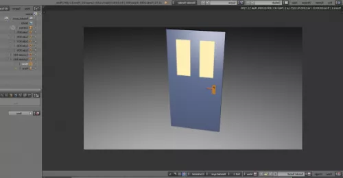 Openable Door 3d model Openable Door 3d model