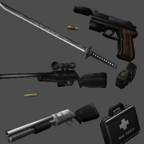 Weapons 3d model Weapons 3d model