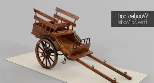 Wheels Shopping Cart 3d model