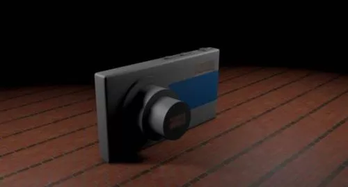 Compact Slim Digital Camera 3d model Compact Slim Digital Camera 3d model
