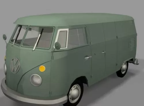 VW Van Free 3d model VW Van Free 3d model