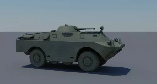 Brdm Army Verhicle 3d model Brdm Army Verhicle 3d model