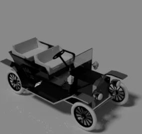 Car Vintage Ford 3d model