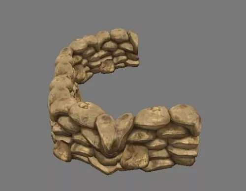 Sandbags 3d model Sandbags 3d model