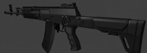 Ak-12 Gun 3d model Ak-12 Gun 3d model