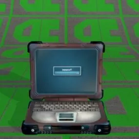 Old Laptop 3d model